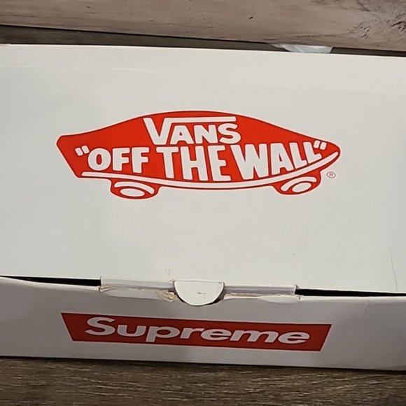 🔥RARE Supreme X Vans Sk8-Hi Velvet Stars Pink Black Mens - Picture 10 of 13